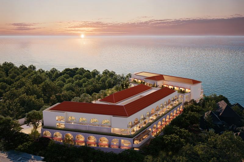 Amali Luxury Residence: резиденция над океаном на закате