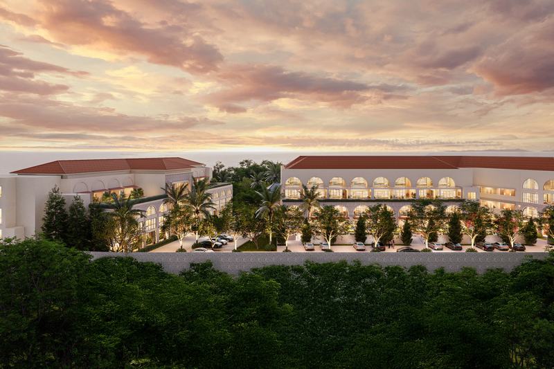 Amali Luxury Residence: комплекс и сад сверху