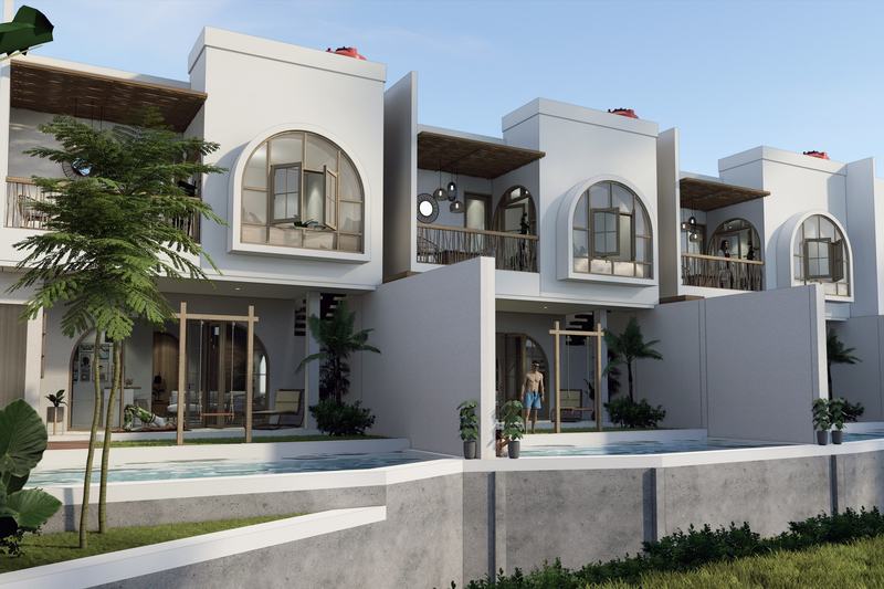 Bellevue Villa Complex: ряд вилл с бассейнами