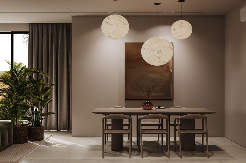Mangata Residence: обеденная зона у окна в пол