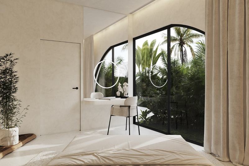 Manta Shell Villa: спальня с выходом на террасу