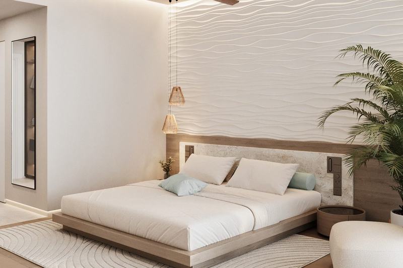 Ramada Home-room: кровать и панорамное окно