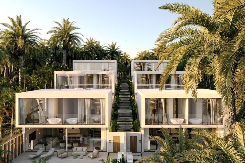 Rise Villas: комплекс вилл среди пальм, вид сверху