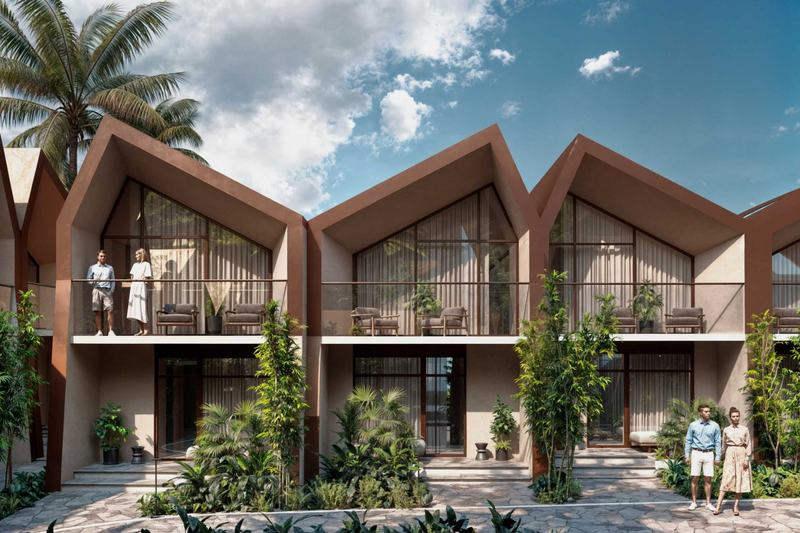 Ubud Dream: двухэтажные виллы комплекса с балконами